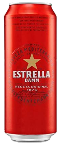 Cerveza Estrella Damm Lata x500cc (España)