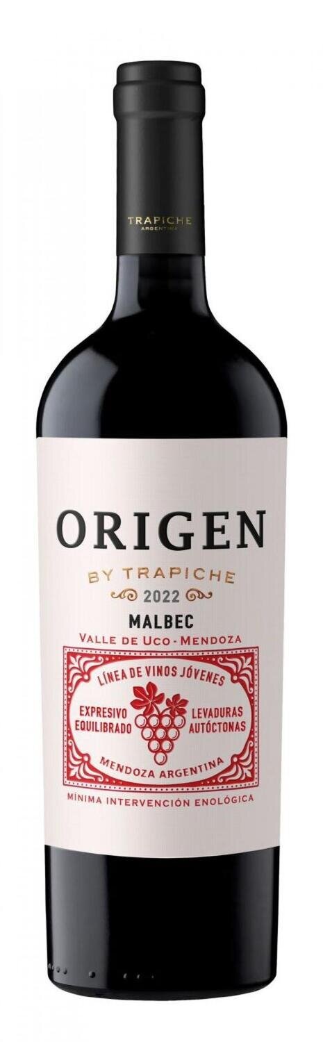 Vino Trapiche origen malbec x750cc