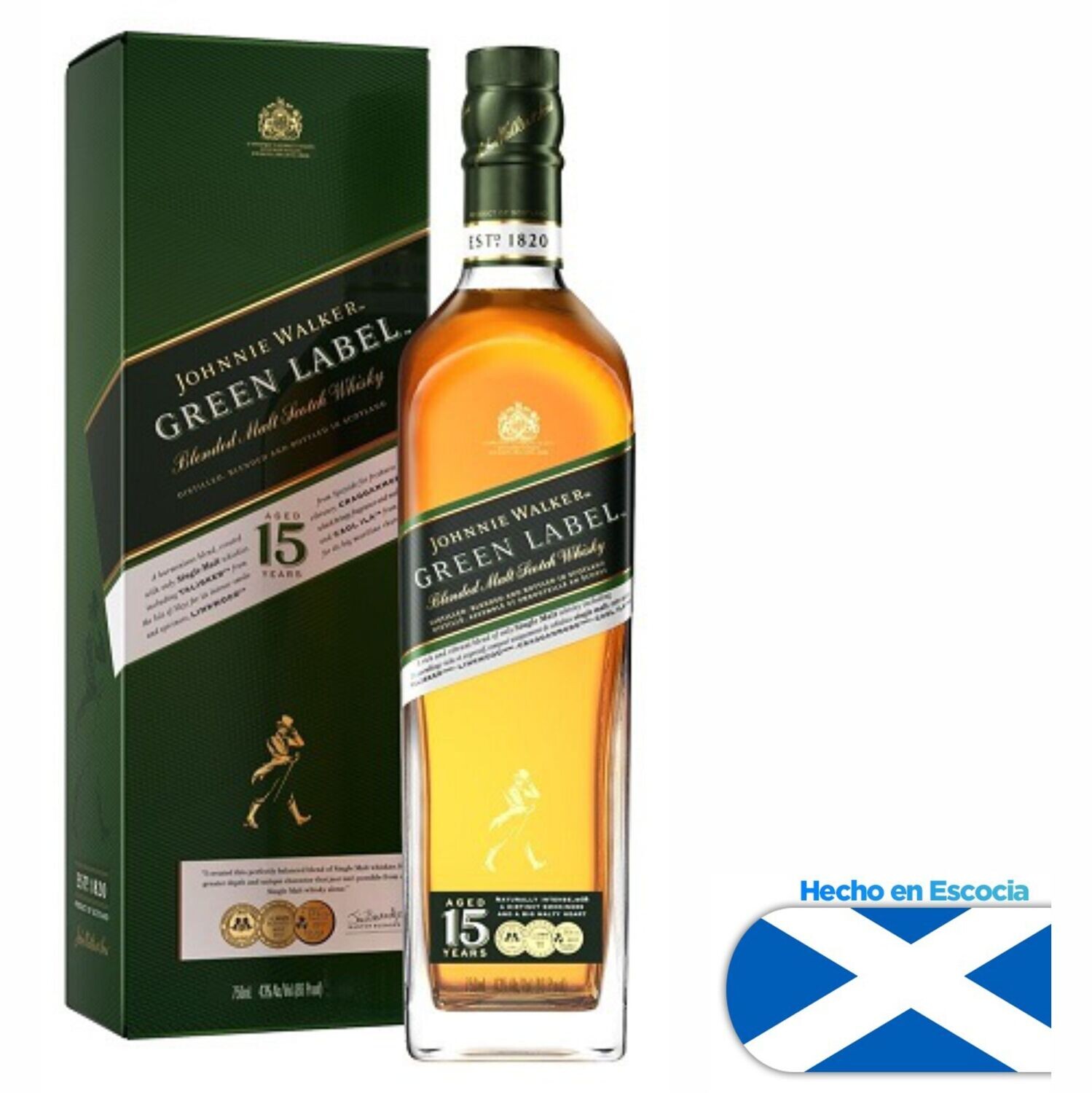 Whisky Johnnie Walker Green Label x750cc