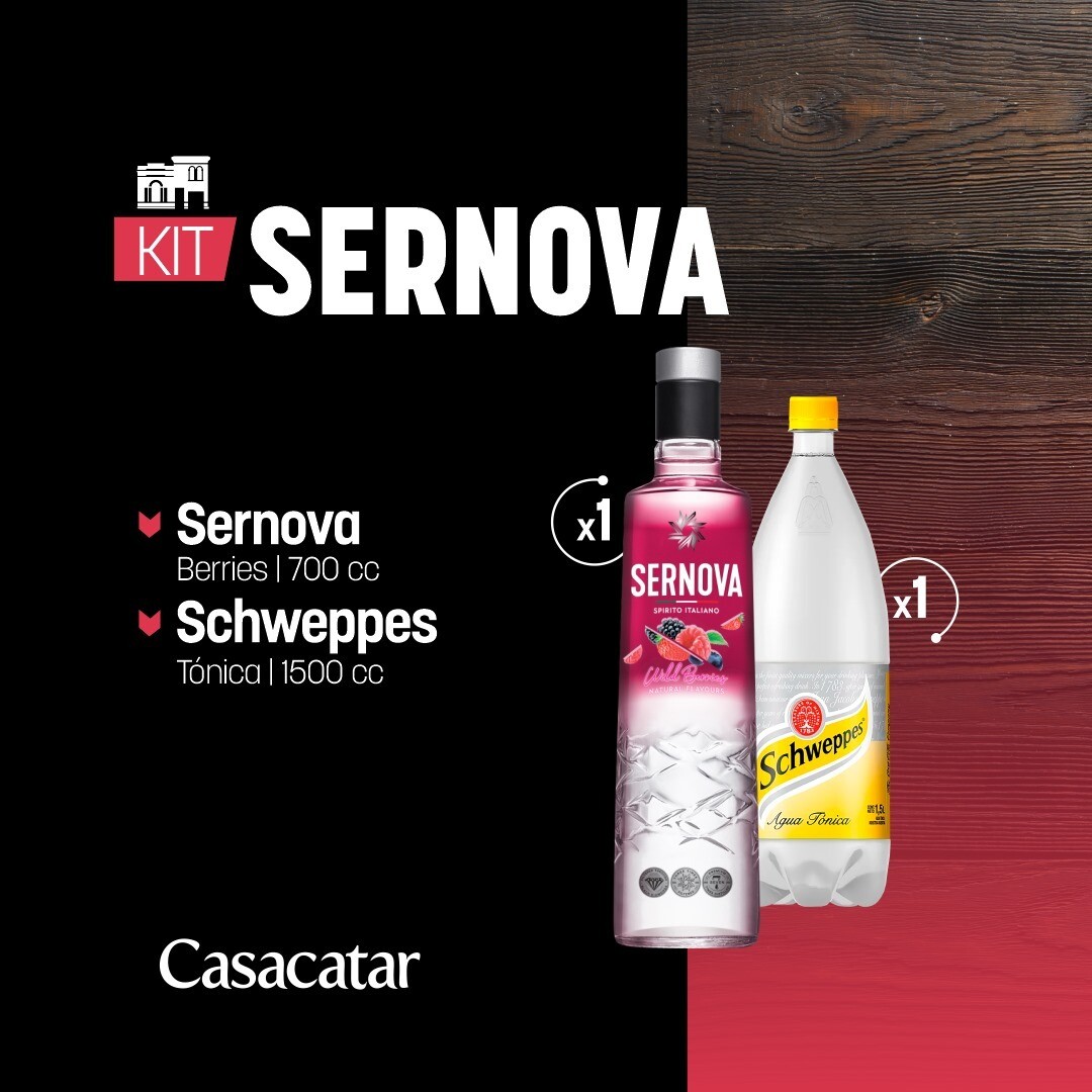 Kit Sernova Berries + Schweppes Tonica 1.5L