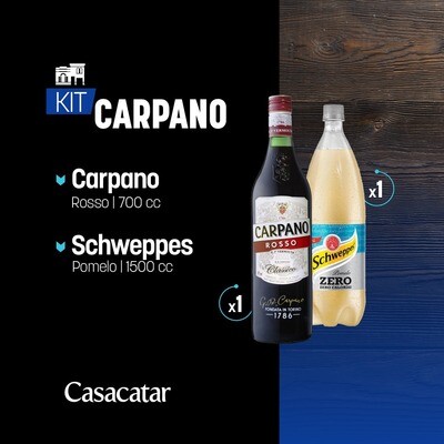 Kit Carpano + Schweppes Pomelo x1.5L