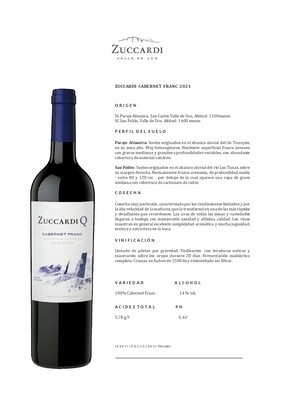 Vino Tinto Zuccardi Q cabernet franc x750cc