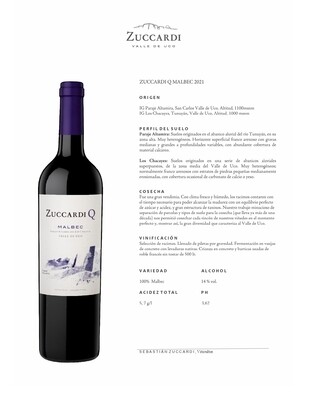 Vino Tinto Zuccardi Q Malbec x750cc