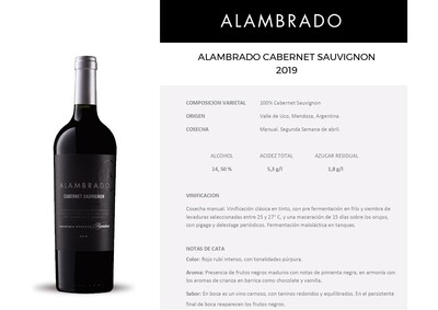 Vino Tinto Alambrado Cabernet Sauvignon x750cc