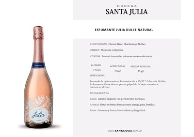 Julia Espumante dulce natural x750cc