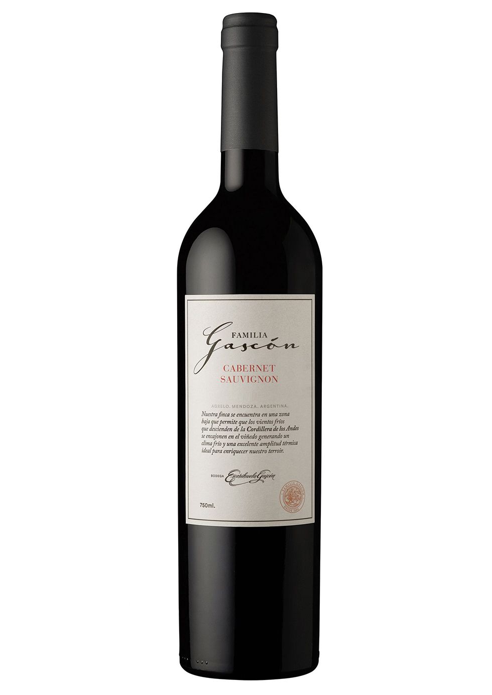 Vino Familia gascon cabernet sauvignon x750cc