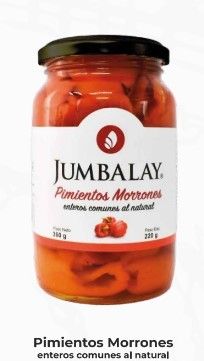 Jumbalay pimientos morrones enteros x360gr