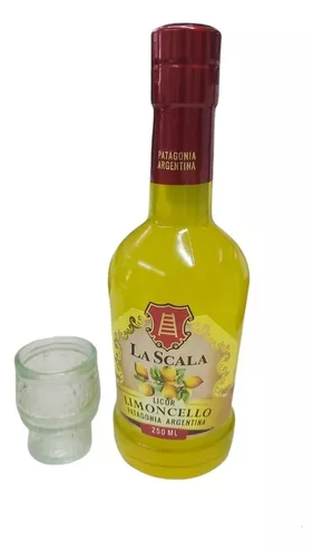 La Scala Licor Fino LEMONCELLO + VASO x250cc