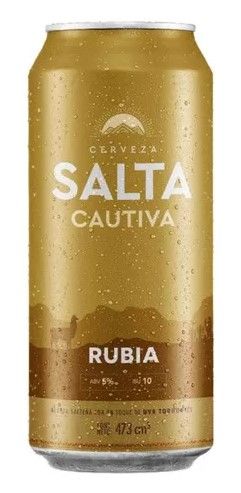 Cerveza Salta Cautiva Rubia Lata x473cc