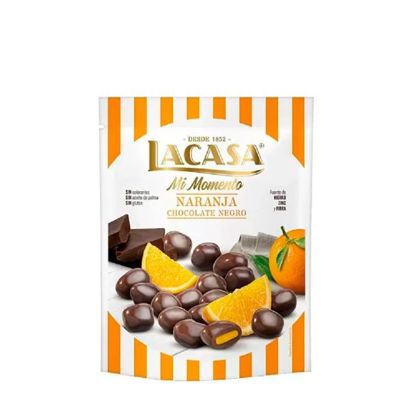 LACASA GRAGEAS NARANJA CHOCOLATE NEGRO x125gr