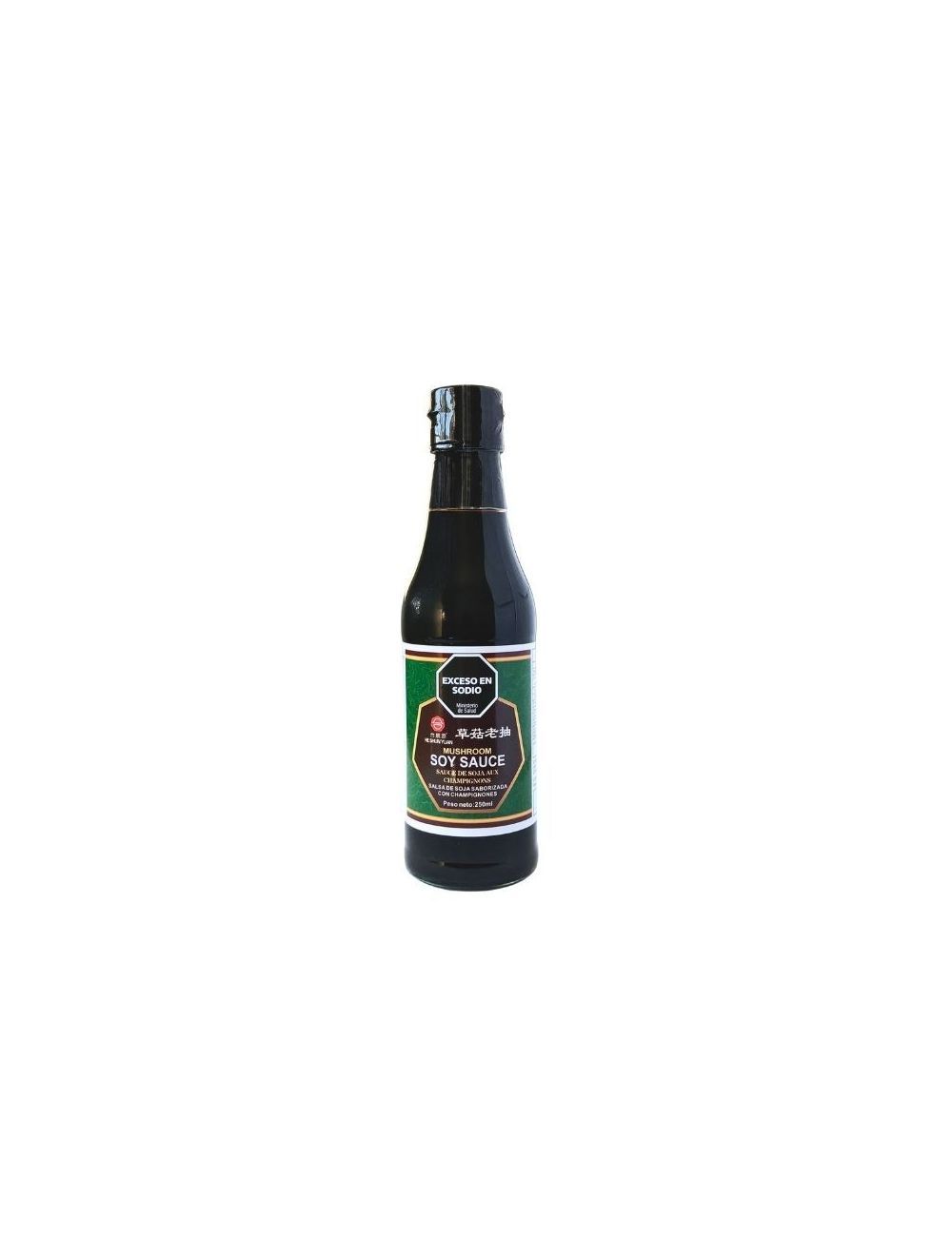 Villares salsa de soja con champig x250ml
