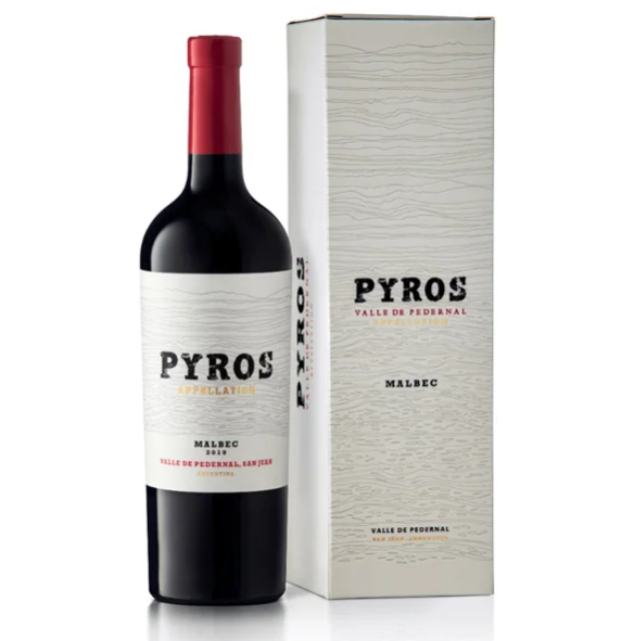 Vino Pyros appellation malbec estuche carton x750cc