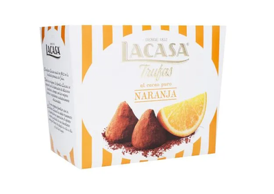 Lacasa trufas naranja al cacao x200g