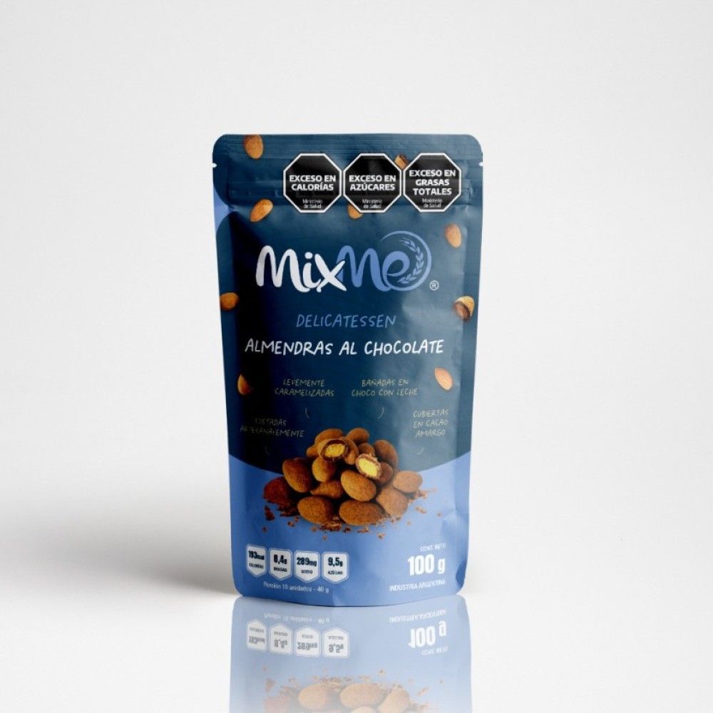 Mixme doypack almendras con chocolate x100gr