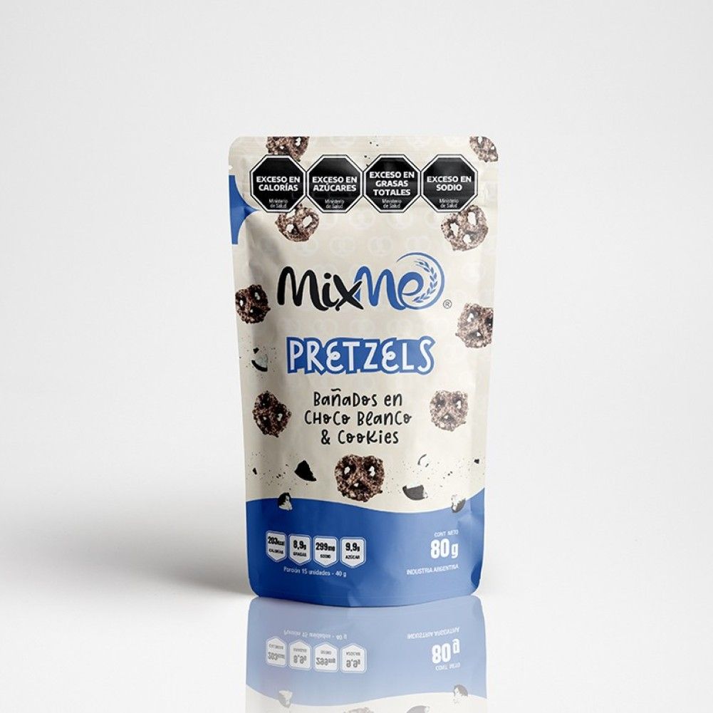 Mixme dp pretzles bañados choco bco y cookies x80g