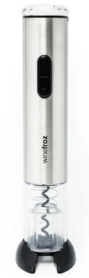 Descorchador de acero con pilas Winefroz