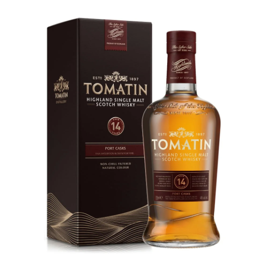 Whisky Tomatin 14 años Port Chash x700cc
