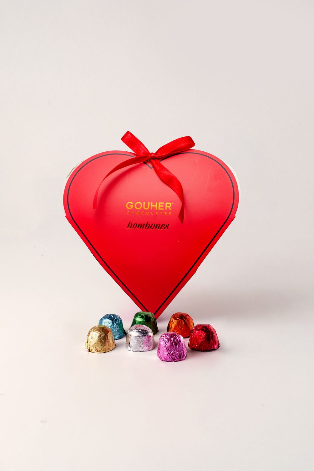 Gouher caja corazon rojo x 132gr