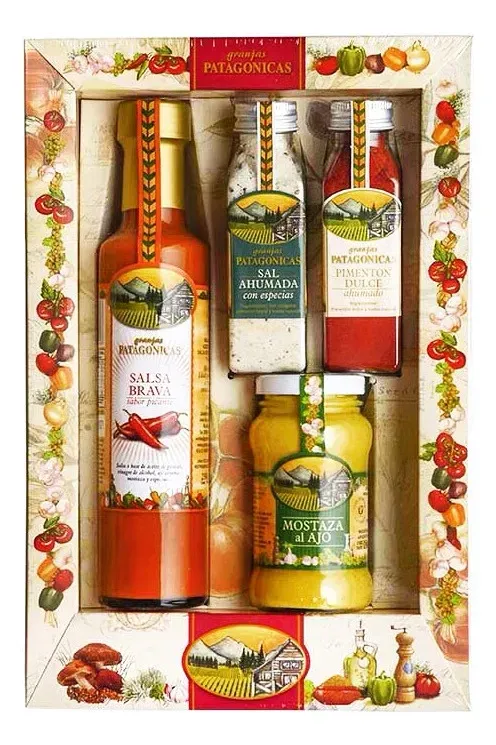 Granjas Patagonicas estuche de regalo salsas y especias