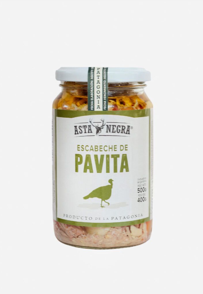 Asta negra escabeche pavita x500gr