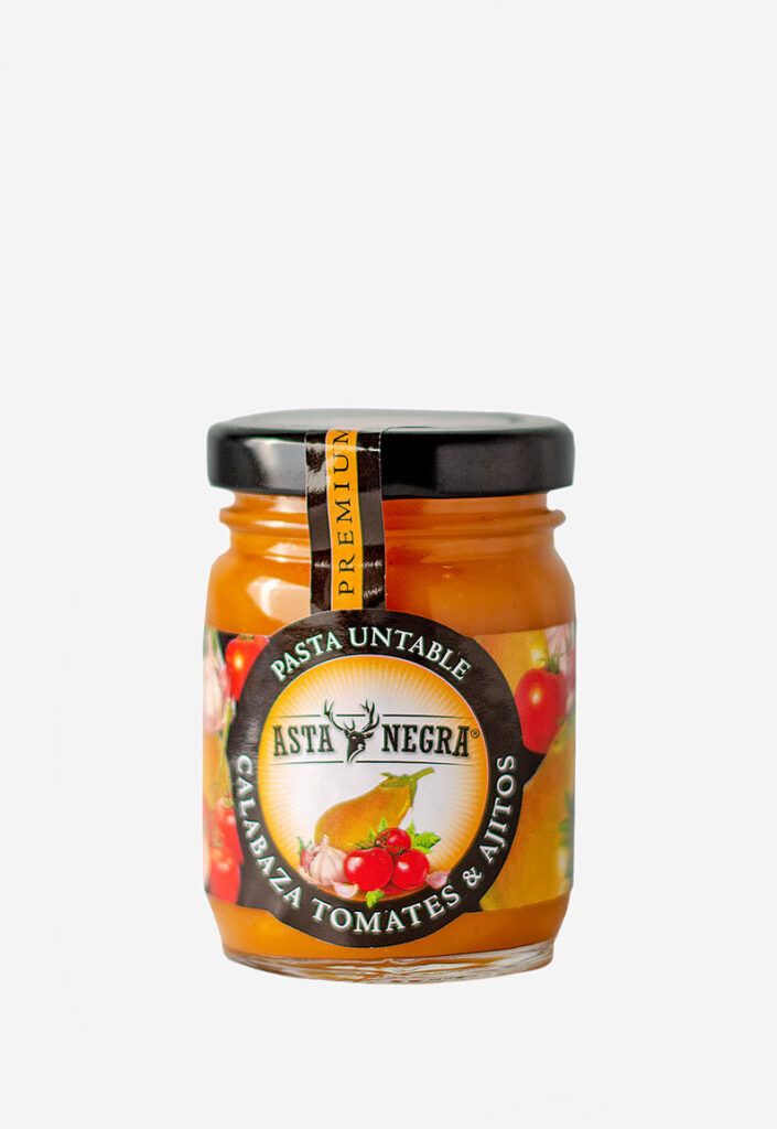 Asta negra pasta calabaza tomate &amp; ajitos x80gr
