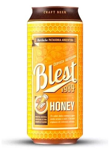 Cerveza blest honey lata x473cc