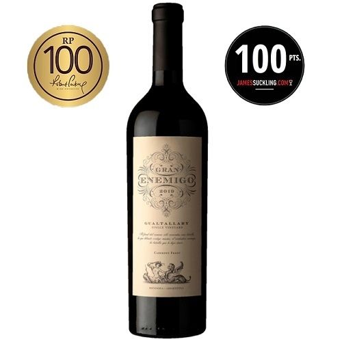El gran enemigo cabernet franc gualtallary x750cc 100 puntos