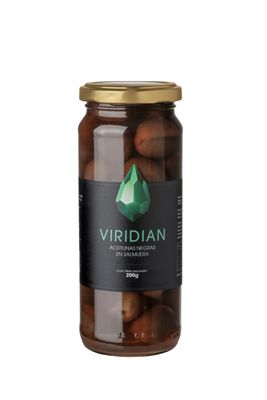 Viridian aceitunas negras frasco x200gr