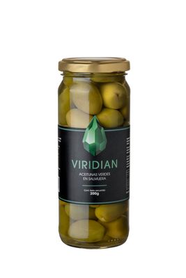 Viridian aceitunas verdes frasco x200gr