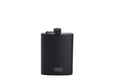 Schon petaca 8 onzas negro matte