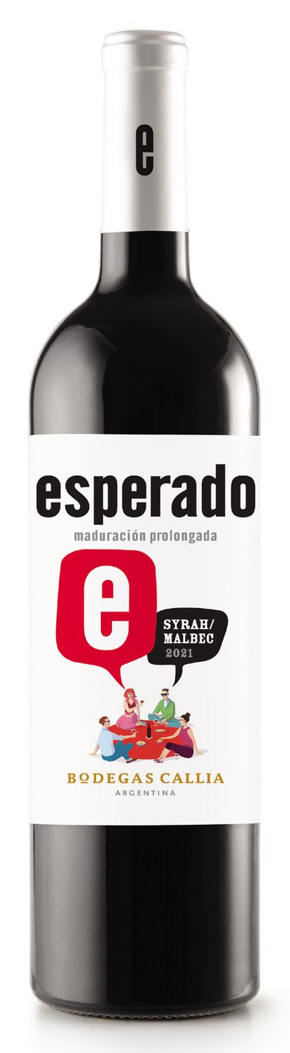 Vino Esperado syrah malbec x750cc