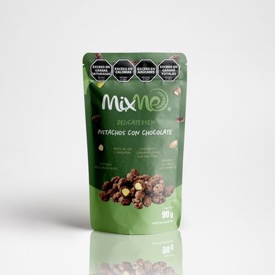 Mixme Doy Pack Pistacho Caramelizado Bañado en Chocolate x90gr