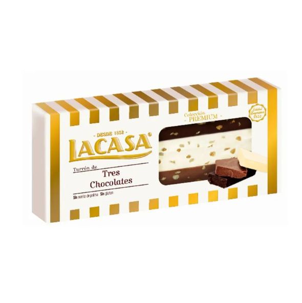LaCasa Turrón Tres Chocolates Suprema x250gr