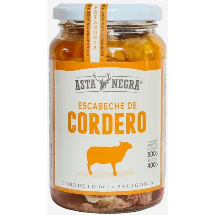 Asta Negra Escabeche Cordero X500gr