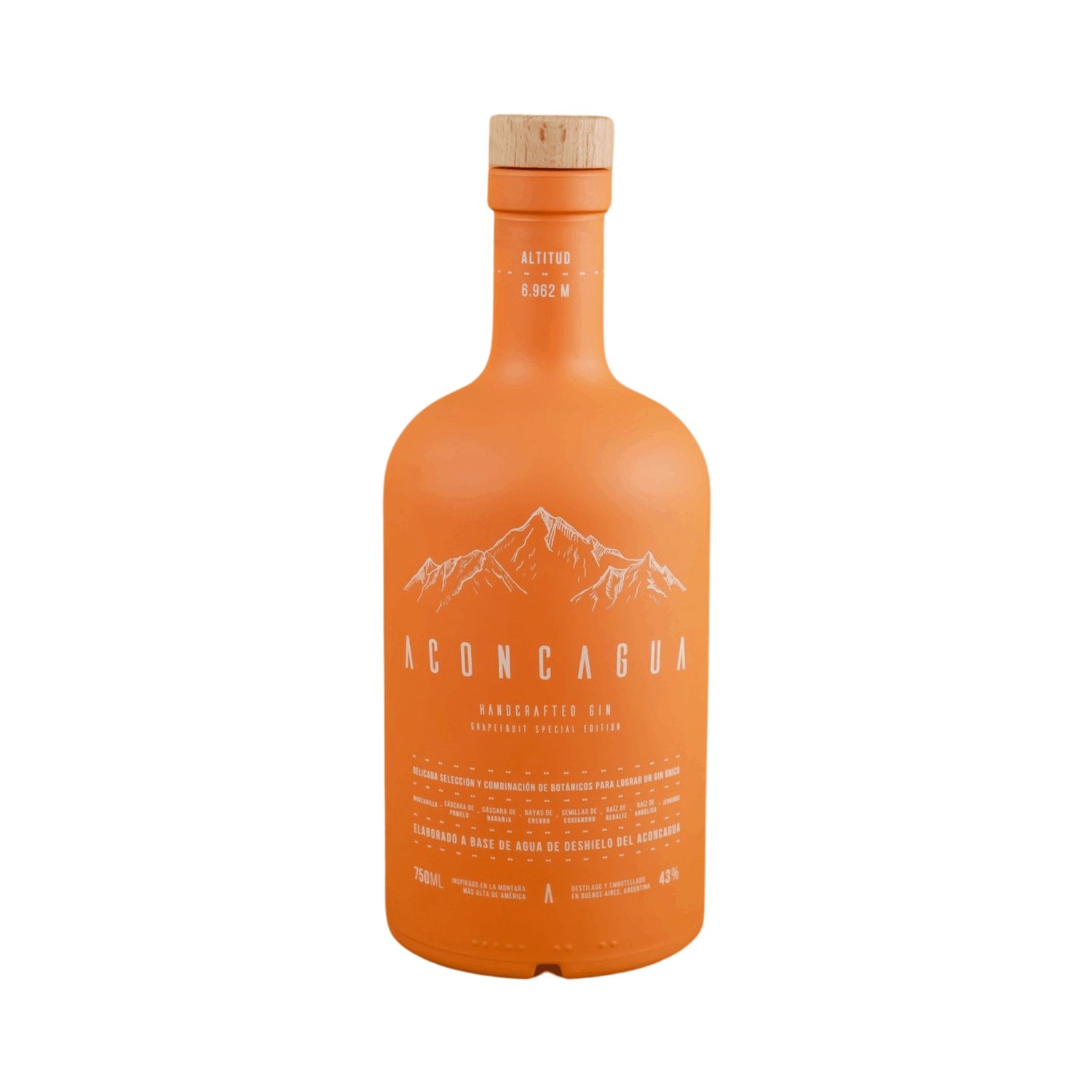 Gin  Aconcagua Botella Naranja X750cc
