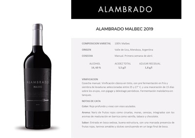 Alambrado malbec x750cc