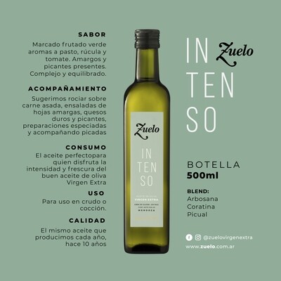 Aceite de oliva Zuelo Intenso x500cc