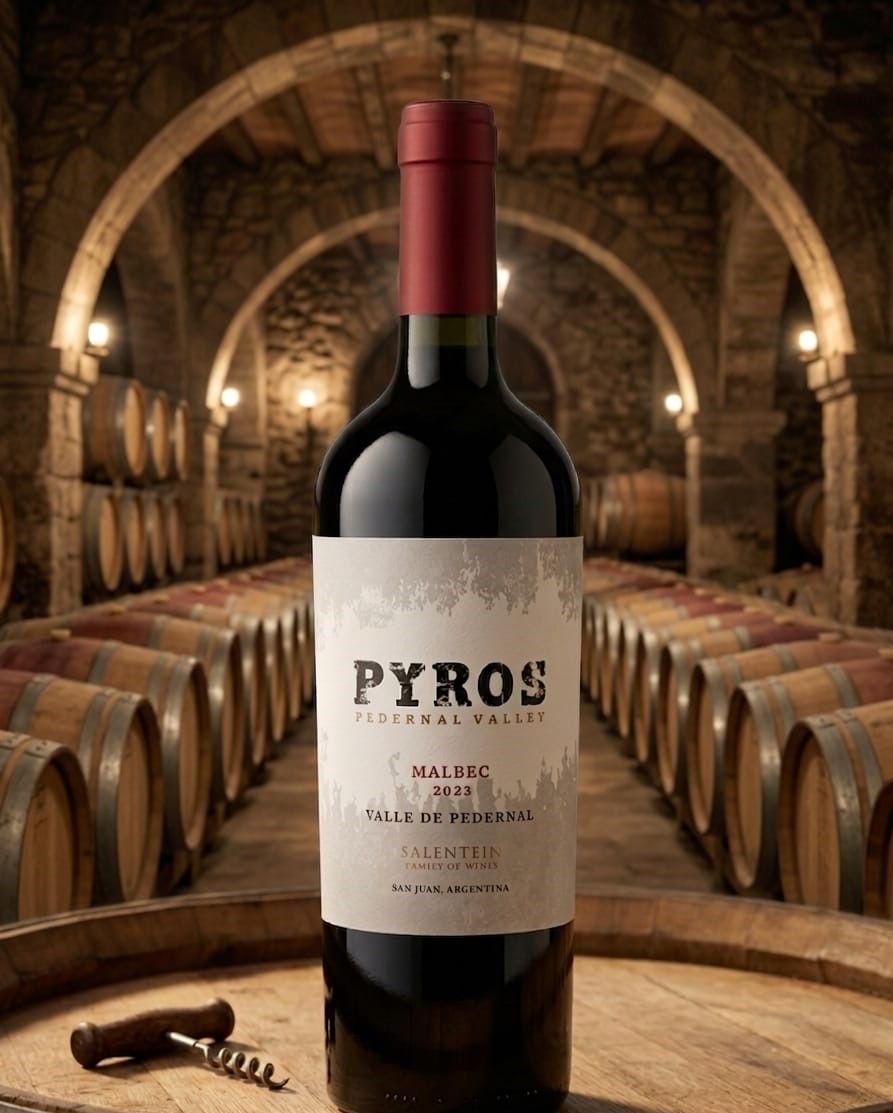Vino Tinto Pyros appellation malbec x750cc