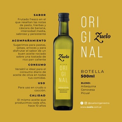 Aceite Zuelo Original x500cc