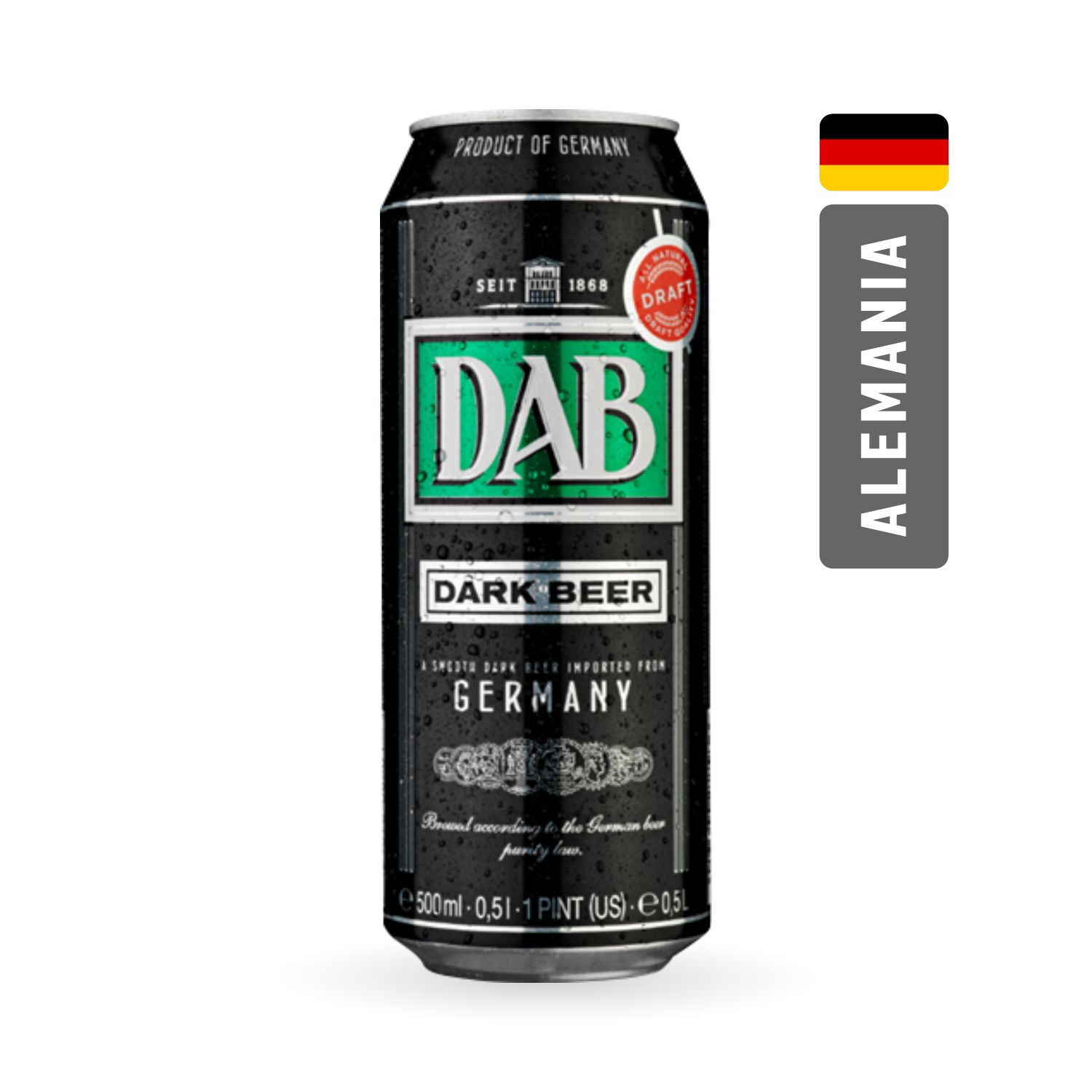 Cerveza DAB Dark Lata x500cc (Alemania)