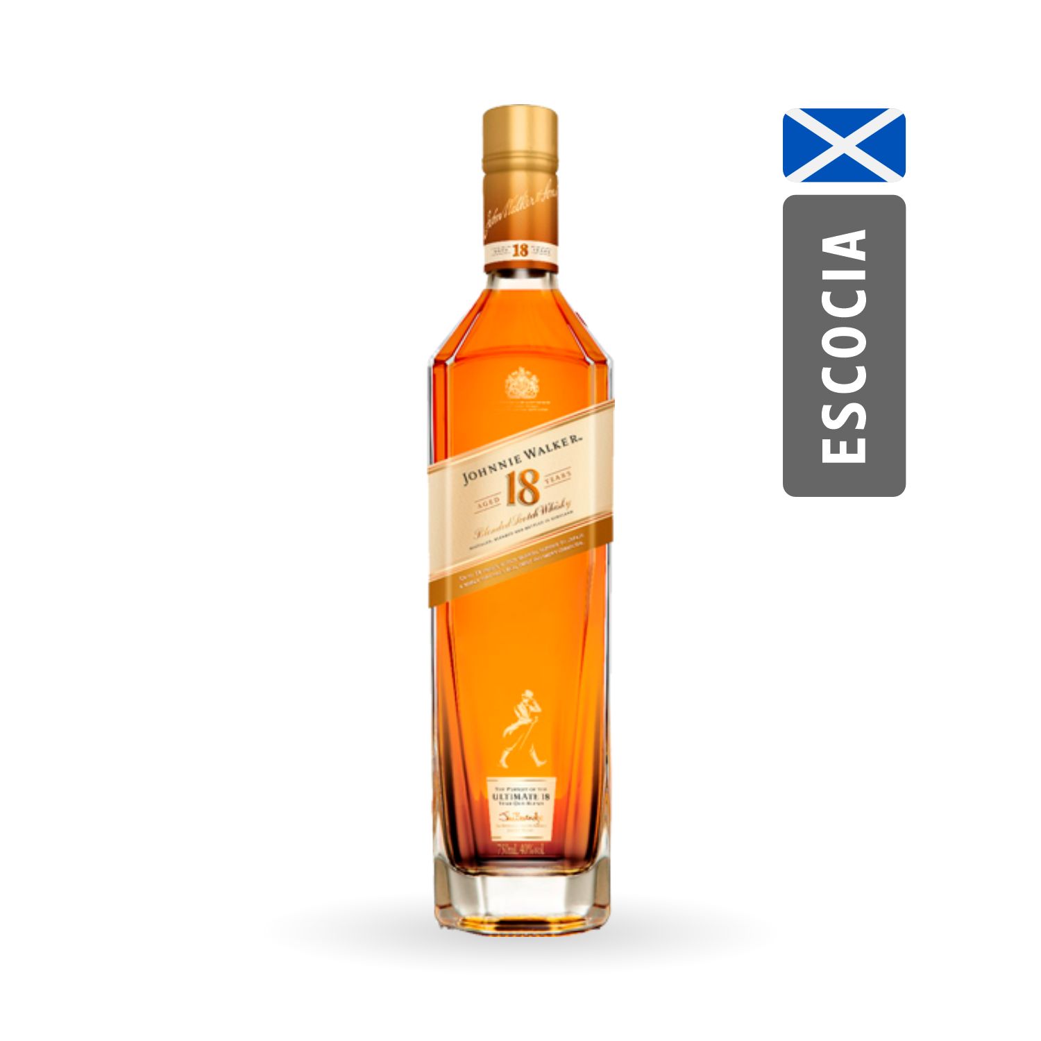 Whisky Johnnie Walker 18 años x750cc (escocia)
