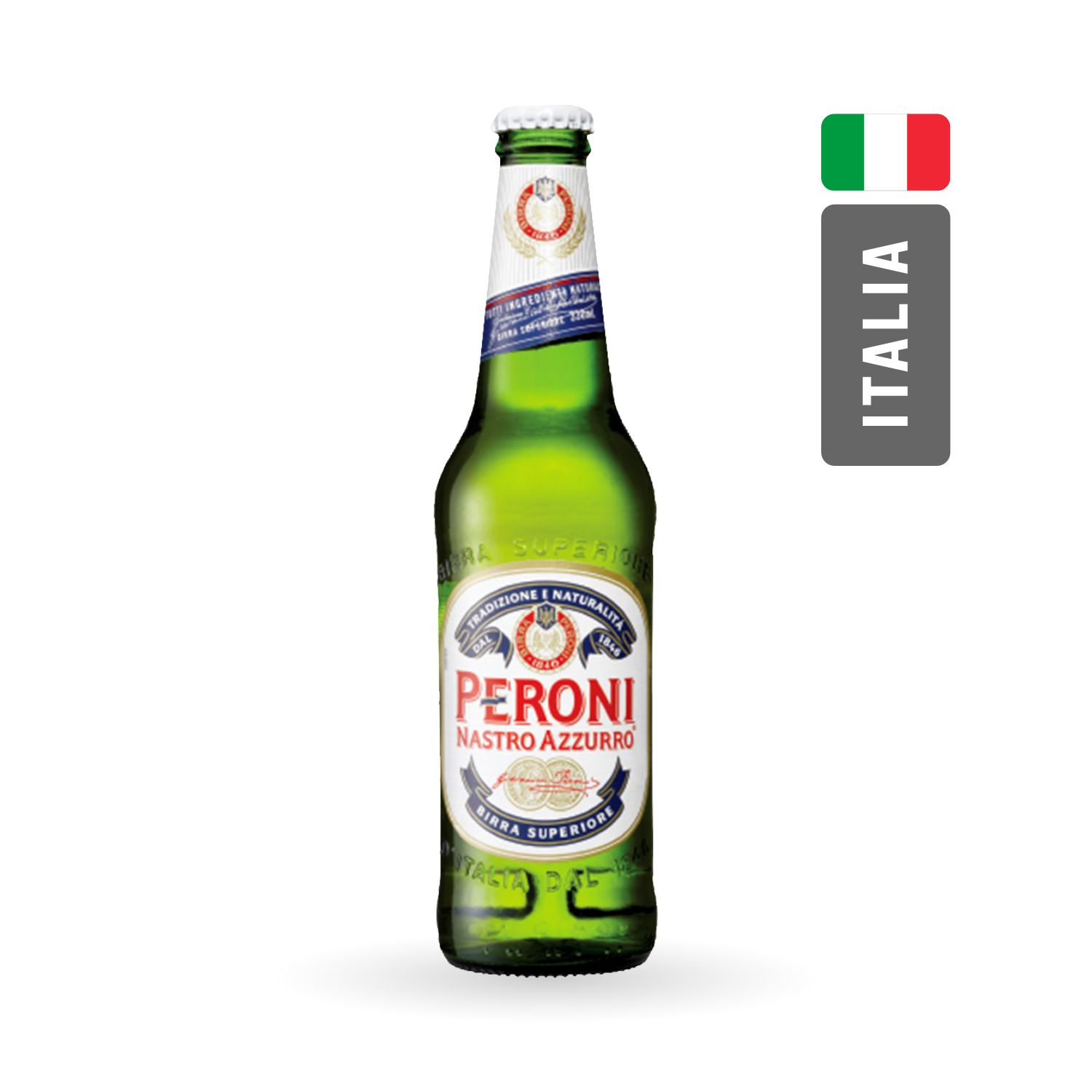 Cerveza Peroni Nastro Azzurro x330cc (Italia)