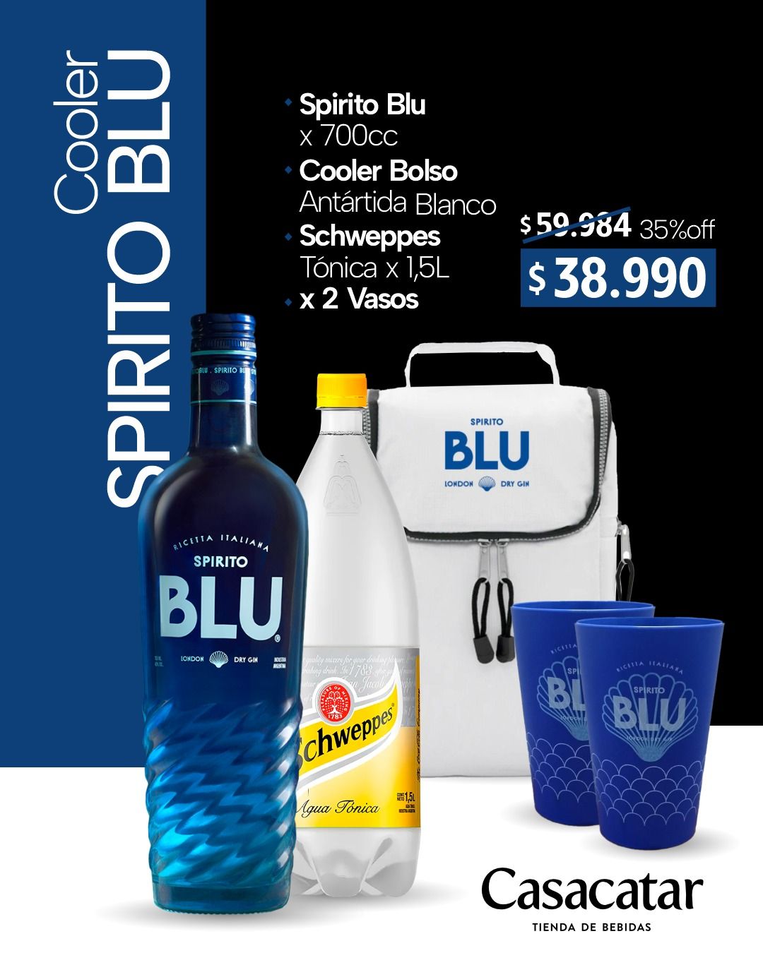 Cooler Gin Spirito BLU