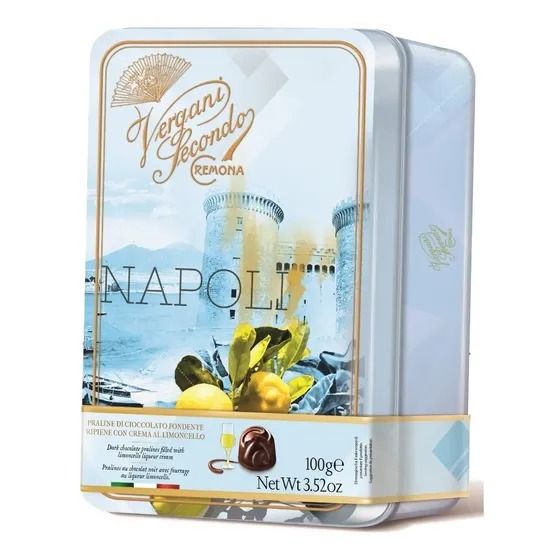 Vergani Bombones Al Limoncello - Lata Napoli X100g (Italia)