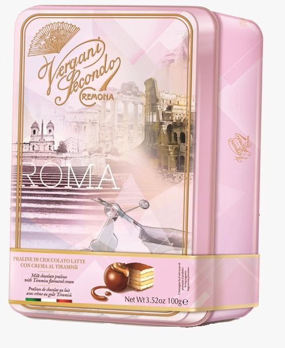 Vergani Bombones Tiramisu - Lata Roma x100g (Italia)