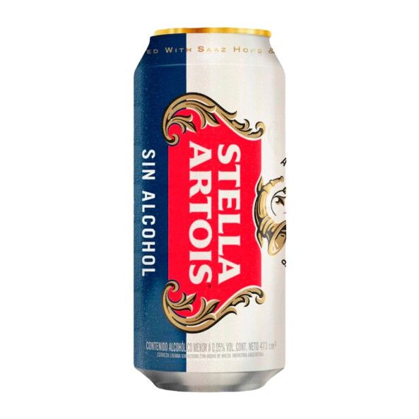 Cerveza Stella Artois Sin Alcohol Lata x473cc