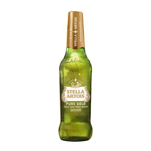 Cerveza Stella Aartois Botella Pure Gold x330cc