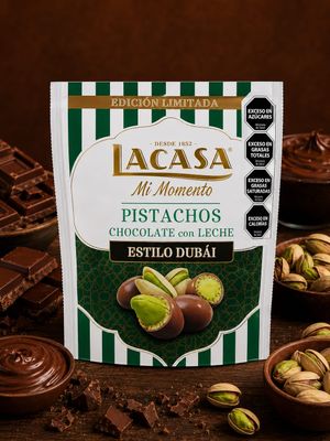 LaCasa Grageas Pistacho Dubai Chocolate con Leche x100gr
