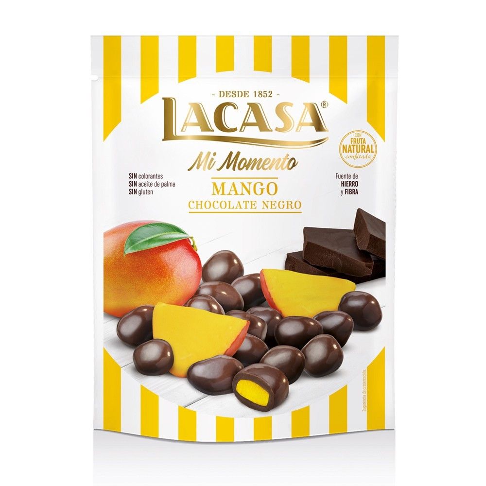 LaCasa Grageas Mango Chocolate Negro x115gr