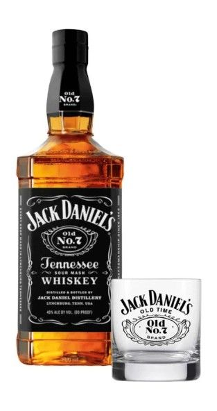 Estuche Jack Daniel`s Old N7 x700cc + Vaso (USA)